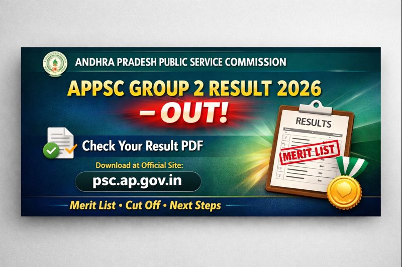 APPSC Group 2 Result Out 2026 | Andhra Pradesh Group 2 Result Link