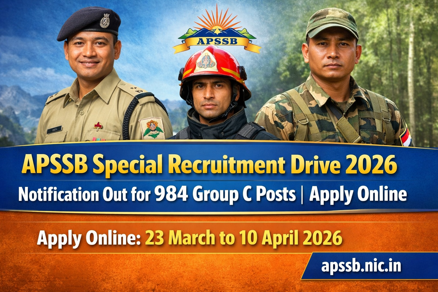 APSSB Special Recruitment Drive 2026 Notification Out for 984 Group C Posts | Apply Online