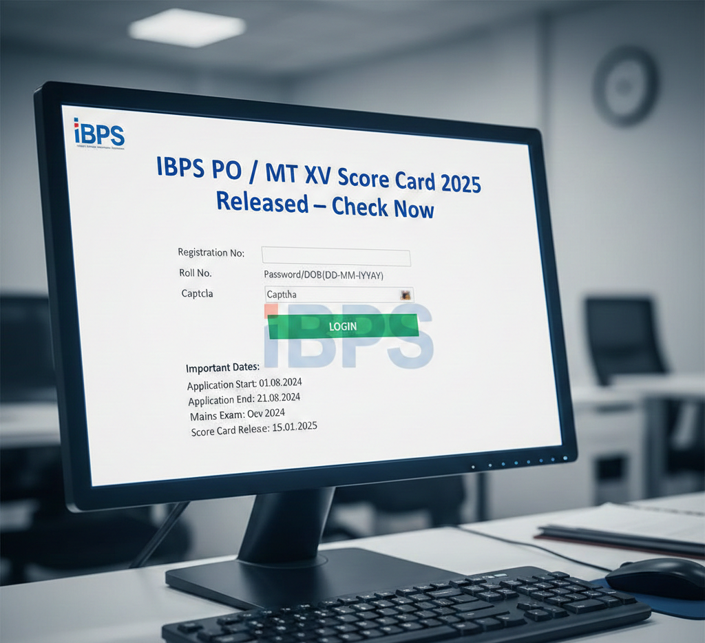 IBPS PO / MT XV Score Card 2025 Released – Check Now