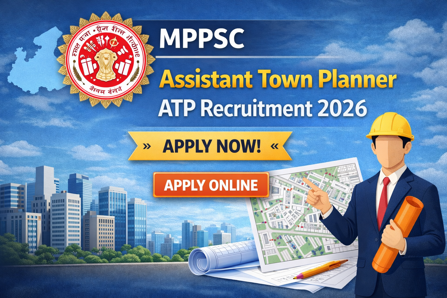 MPPSC Assistant Town Planner ATP Recruitment 2026 | Apply Online for 39 Posts