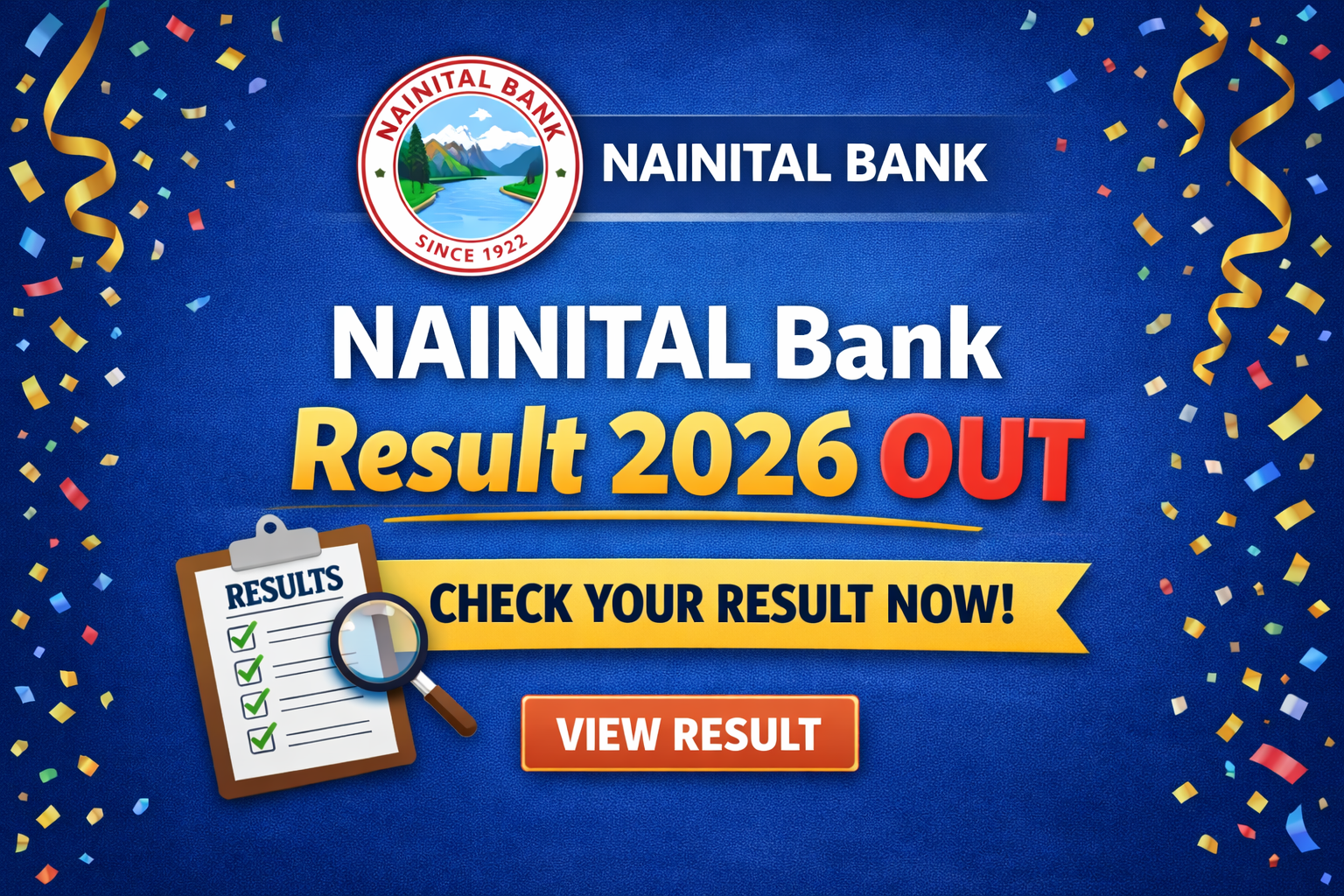 Nainital Bank Result 2026 Out | Clerk CSA, PO & SO Result Download