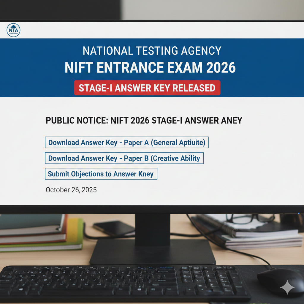 NTA NIFT Entrance Exam 2026 Stage-I Answer Key Released