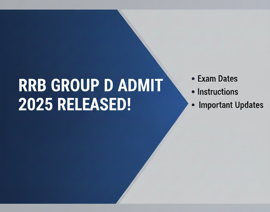 RRB Group D Admit Card 2025 has been released.
