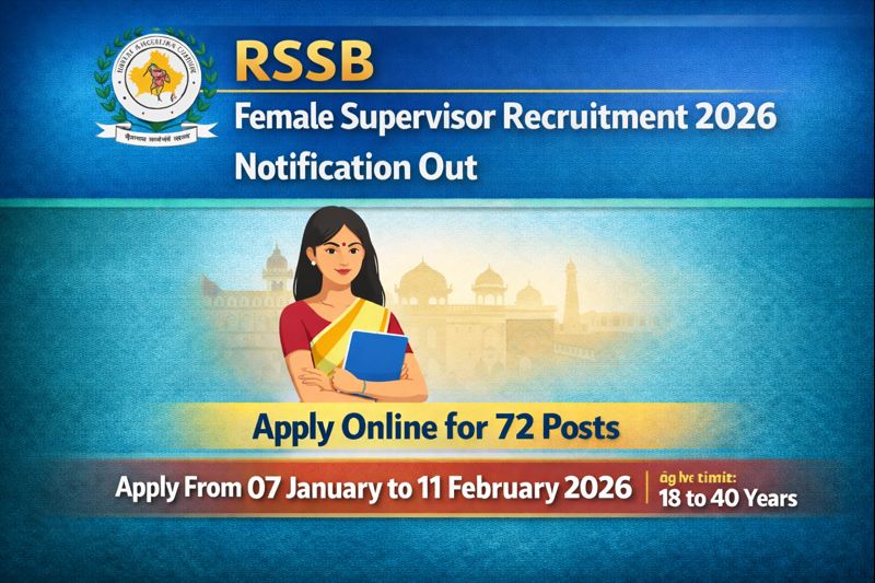 RSSB Female Supervisor Recruitment 2026 Notification Out | Apply Online