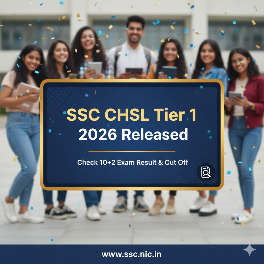 SSC CHSL Tier 1 Result 2026 Released | Check 10+2 Exam Result & Cut Off