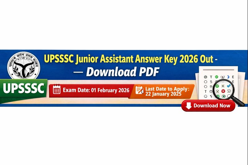 UPSSSC Junior Assistant Answer Key 2026 Out – Download Now